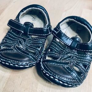 Koala Kids Brown Leather Fisherman Sandals Infant Size 3